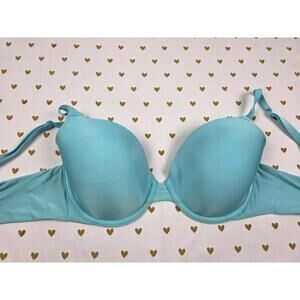 Victorias Secret Teal Blue Perfect Coverage Bra 34D